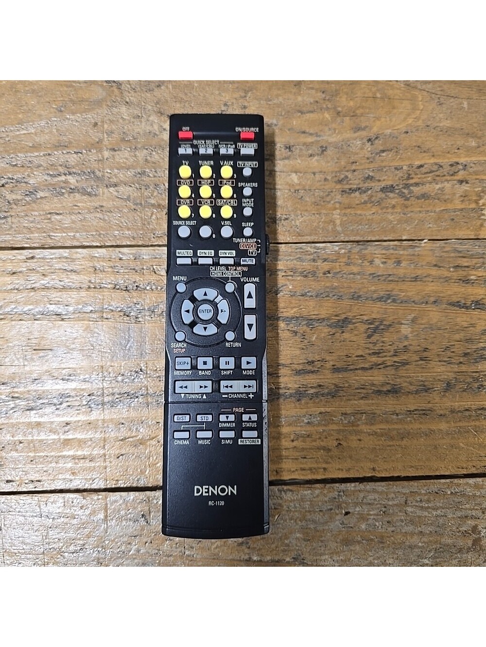 DENON RC-1120 Stereo Receiver Remote Control Unit Genuine OEM